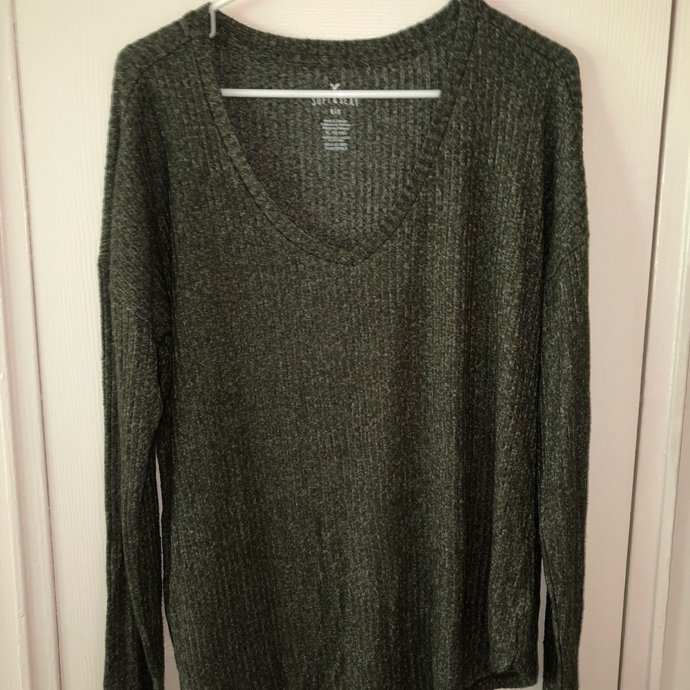 ribbed AE soft and sexy sweater